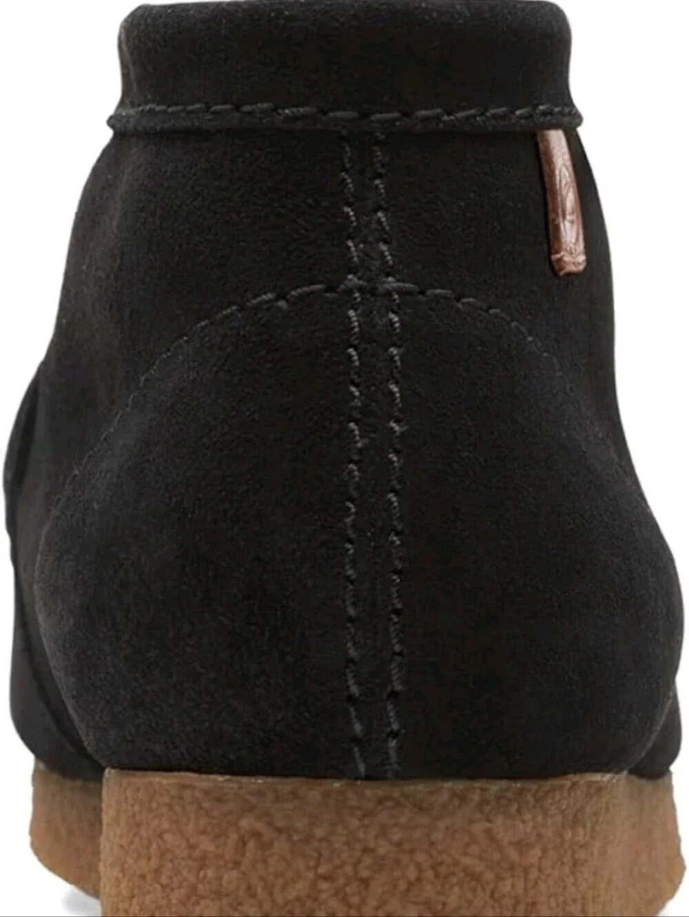 Clarks Men's Shacre Chukka Boot Black Suede Leather